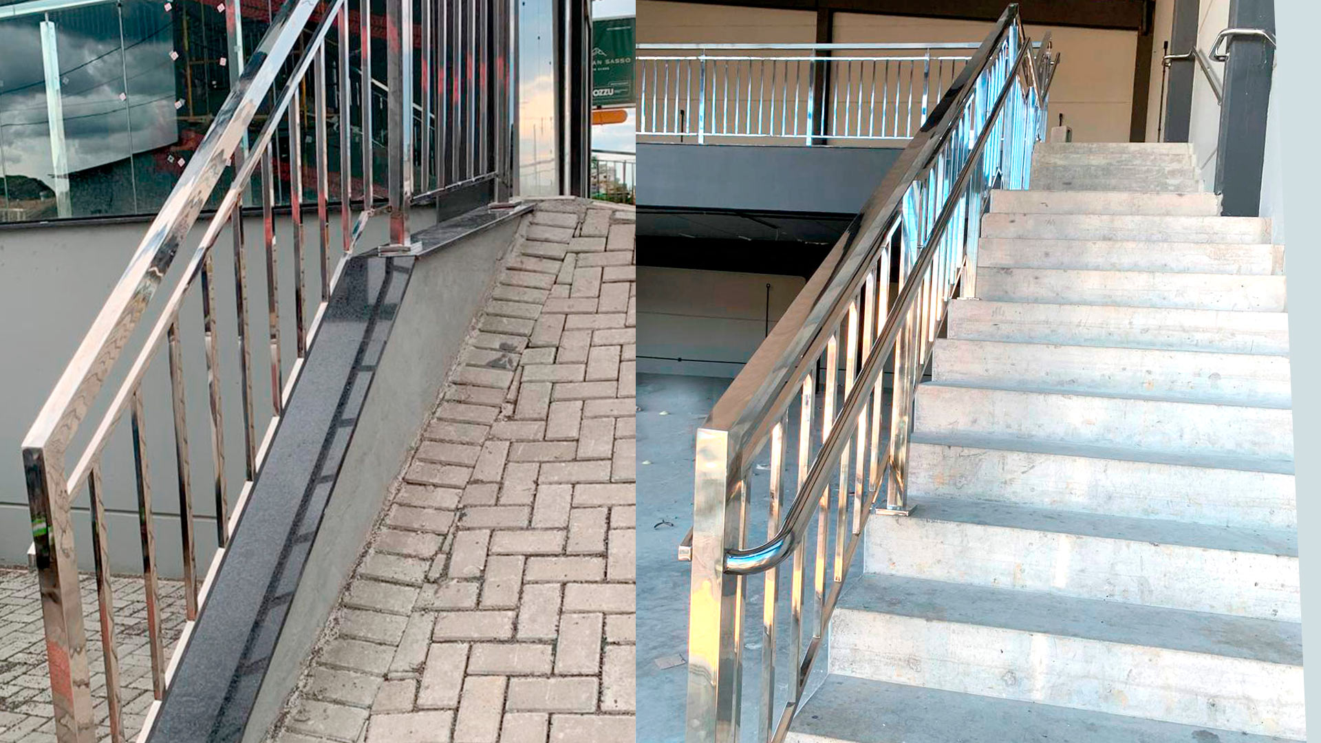 Projetos em aço inox - Corrimãos e escadas